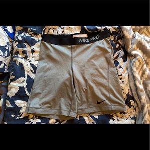 Gray Nike Pros